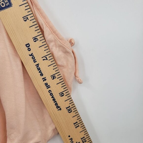 All Saints V-Neck Off-Shoulder Tee Lightweight Top Relaxed Fit Large Womens Pink - Picture 13 of 13